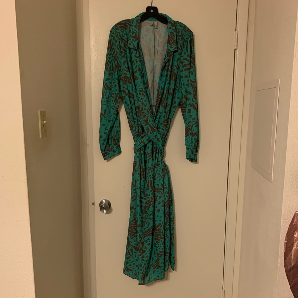 ASOS Curve Animal Print Wrap Dress